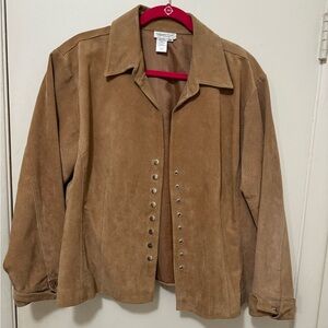 Brown leather jacket